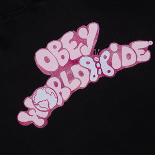 Obey Womens Worldwide Butterfly 2 Black Obey