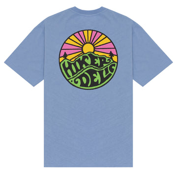 Hikerdelic Original Logo SS T-Shirt - Fjord Blue - Parasol Store