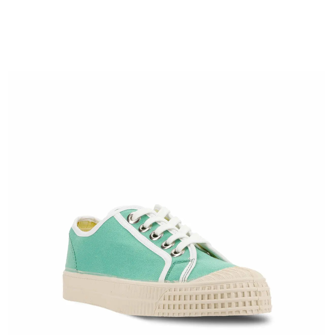 Novesta Womens Star Master Trainer Contrast Piping 50 Green 10 White / 106 Ecru Novesta