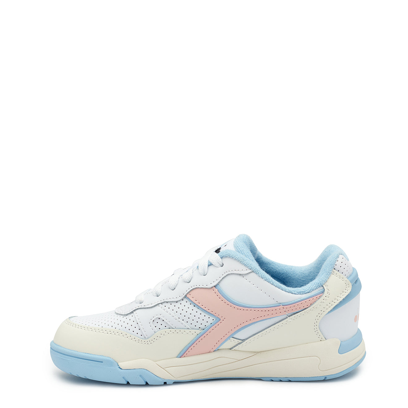 Diadora Womens Winner Trainer White / Peach Whip Diadora