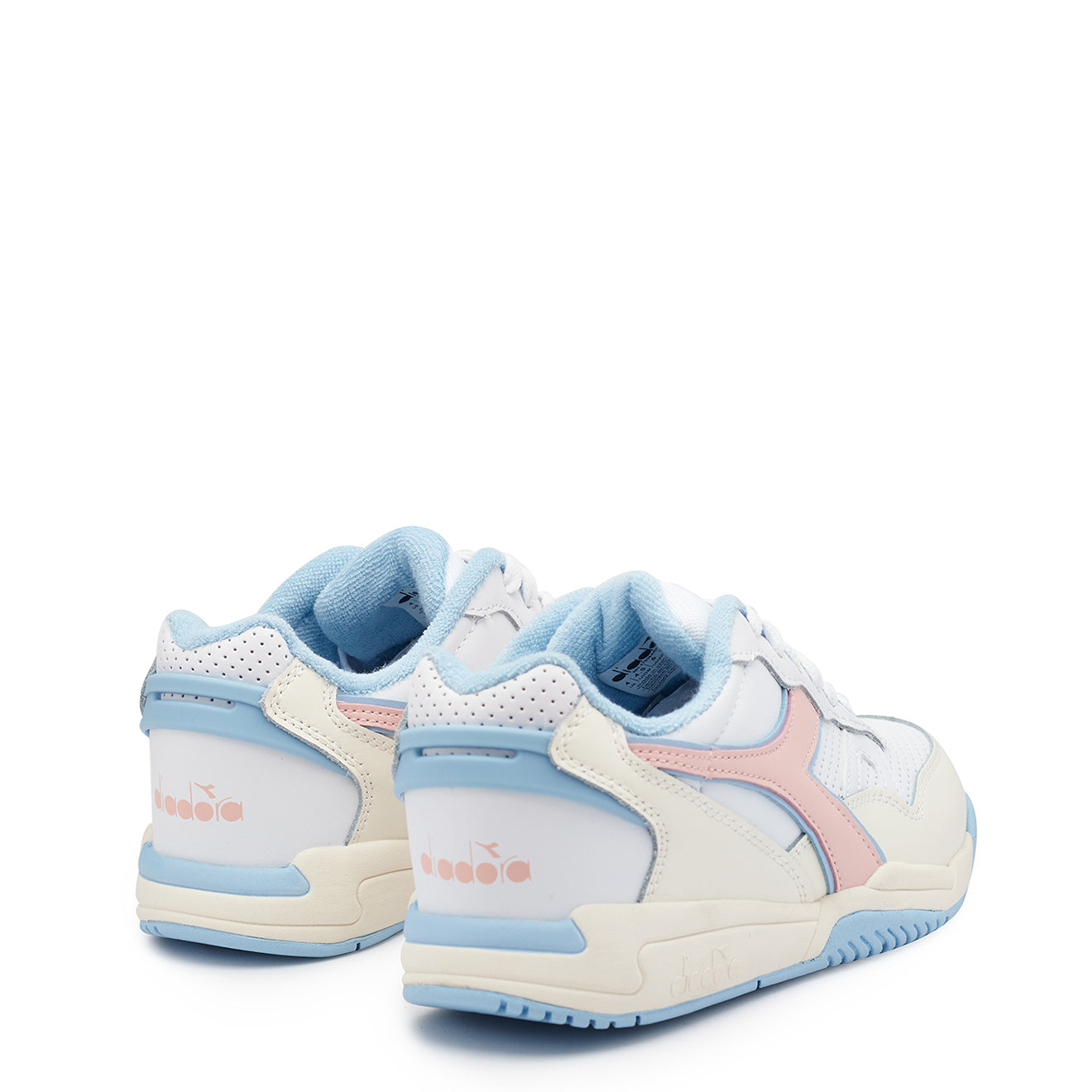 Diadora Womens Winner Trainer White / Peach Whip Diadora