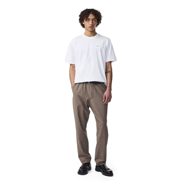 NN07 Adam Casual Logo Pima T-shirt White - Parasol Store