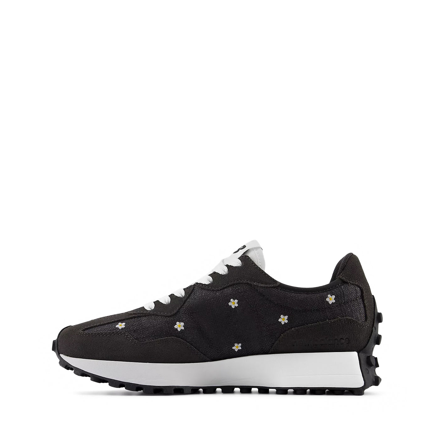 New Balance Womens 327 Trainer Black Cement / White - Parasol Store