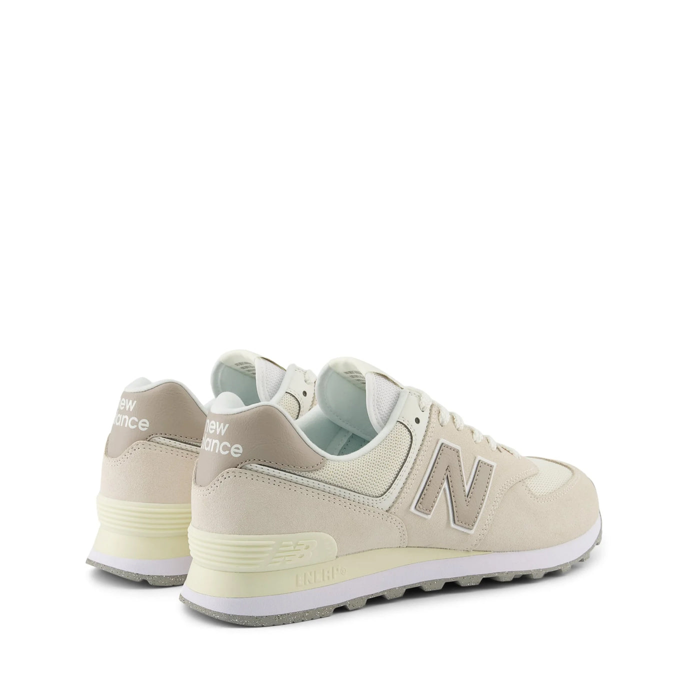 New Balance Womens 574 Trainers Linen / Light Mushroom - Parasol Store