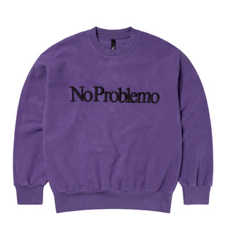 No Problemo Reverse Fleece Sweat Lilac - Parasol Store