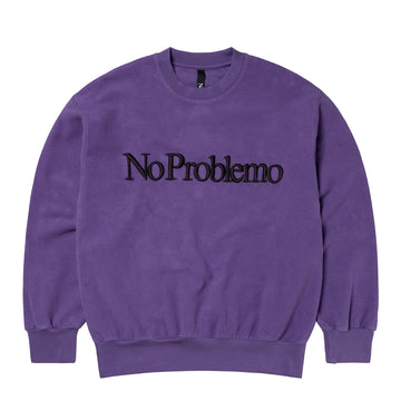 No Problemo Reverse Fleece Sweat Lilac - Parasol Store