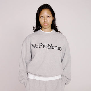 No Problemo Sweatshirt Grey Marl - Parasol Store
