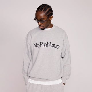 No Problemo Sweatshirt Grey Marl - Parasol Store