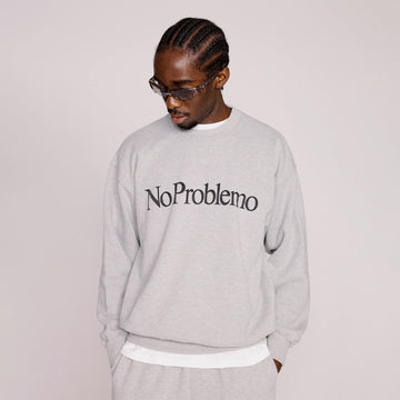 No Problemo Sweatshirt Grey Marl - Parasol Store