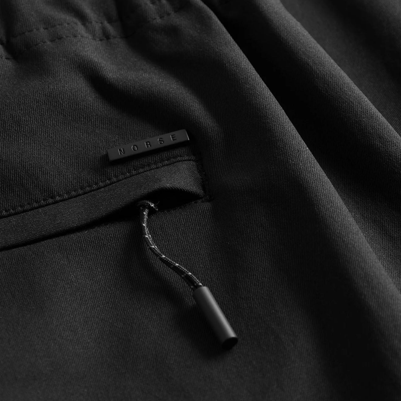 Norse Projects Ezra Relaxed Solotex Twill Trouser Black - Parasol Store