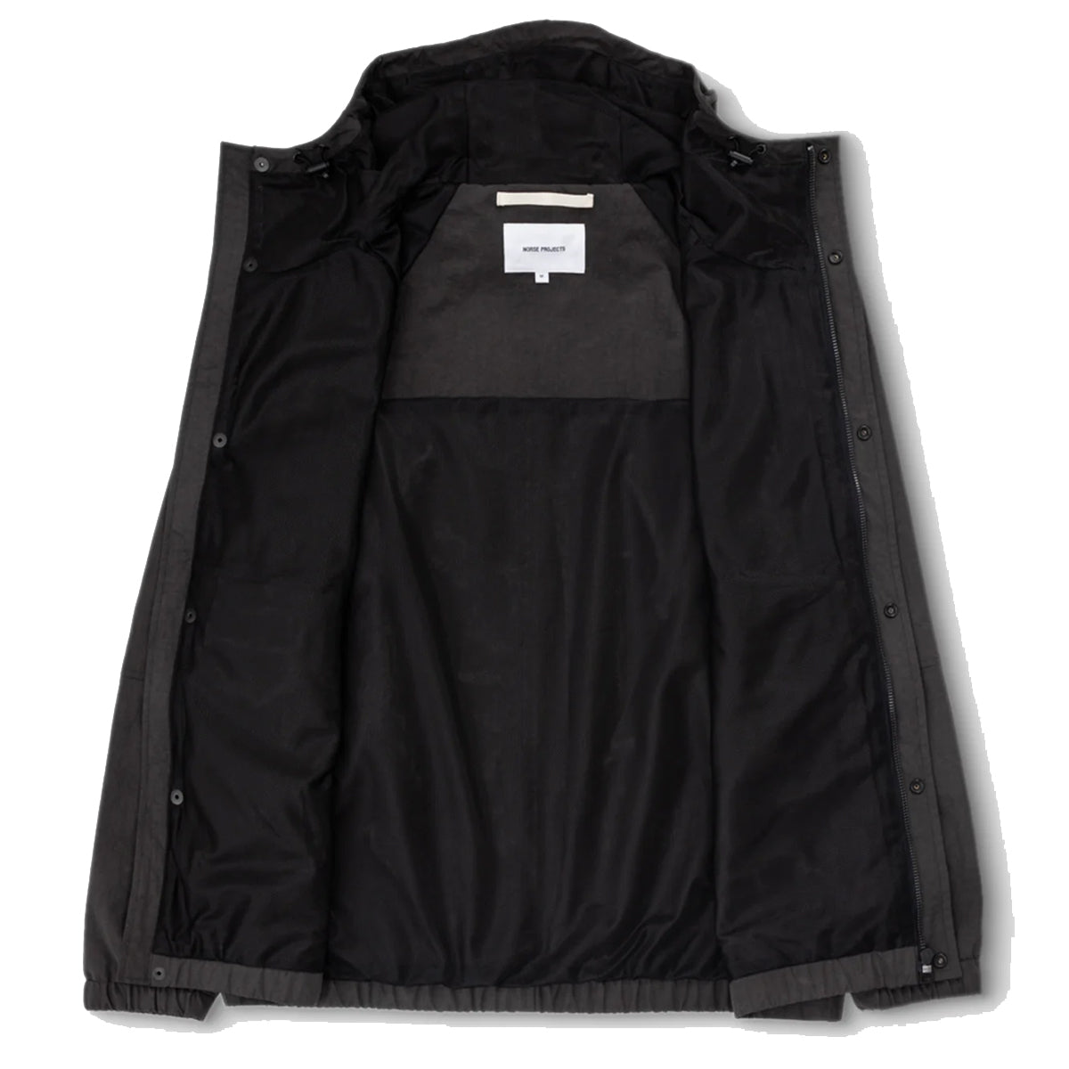 Norse Projects Herluf Wave Dye Nylon Windbreaker Black - Parasol Store