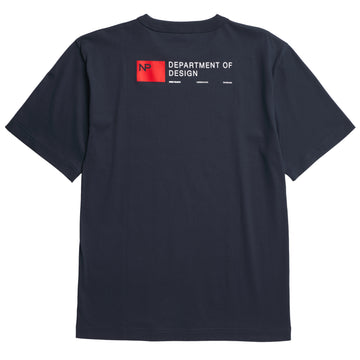 Norse Projects Holger Organic Department Print T-Shirt Dark Navy - Parasol Store
