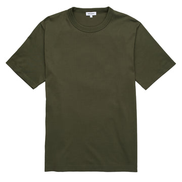 Norse Projects Holger Organic Optic Print T-shirt Olive Night - Parasol Store