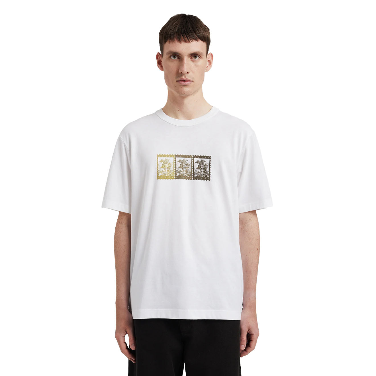 Norse Projects Holger Post Stamp Print T-Shirt White - Parasol Store