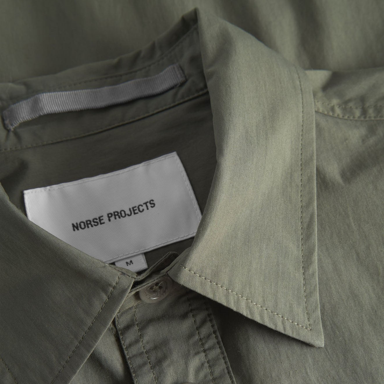 Norse Projects Ivan Tech Poplin SS Shirt Ivy Green - Parasol Store