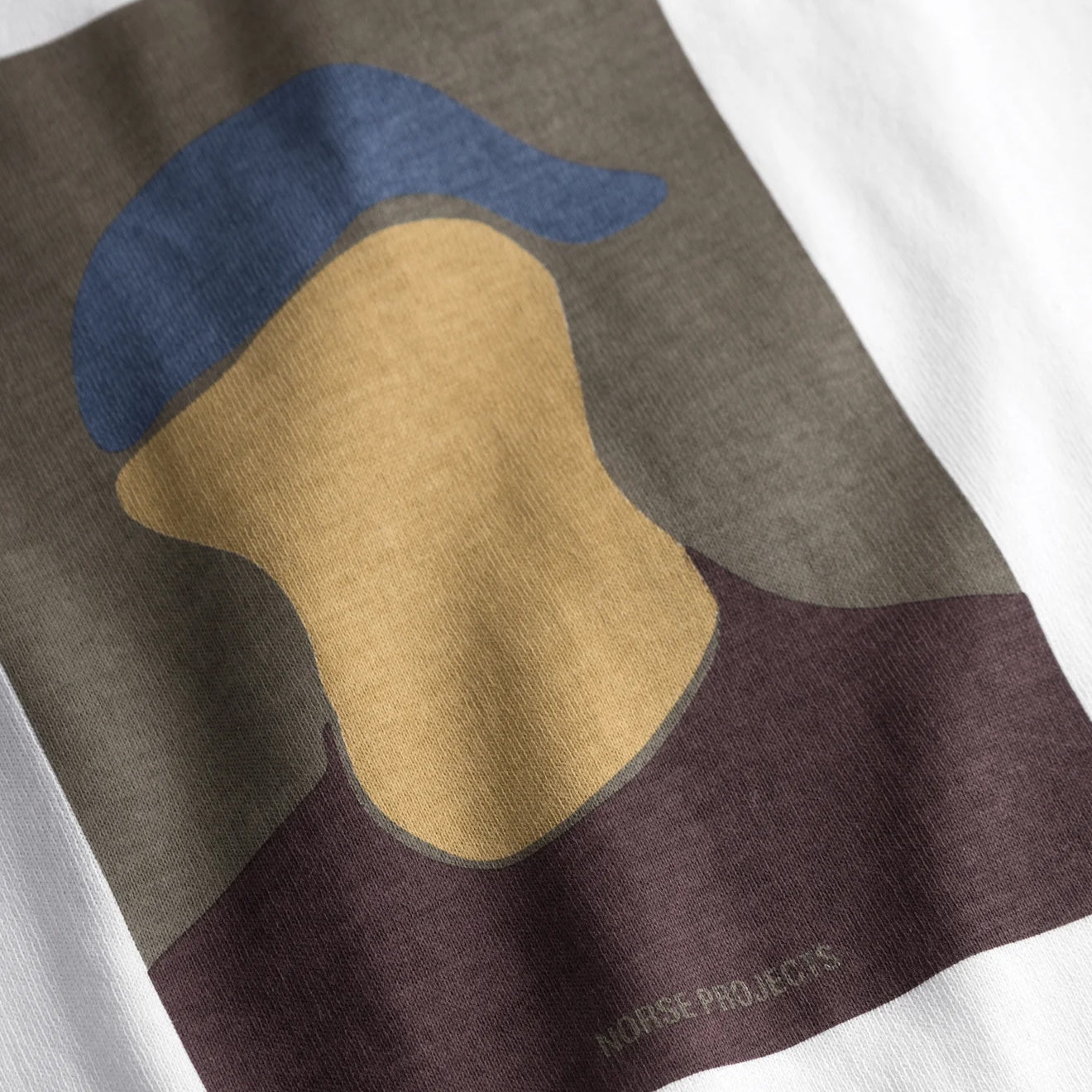 Norse Projects Johannes Organic Cap Print T-shirt White - Parasol Store