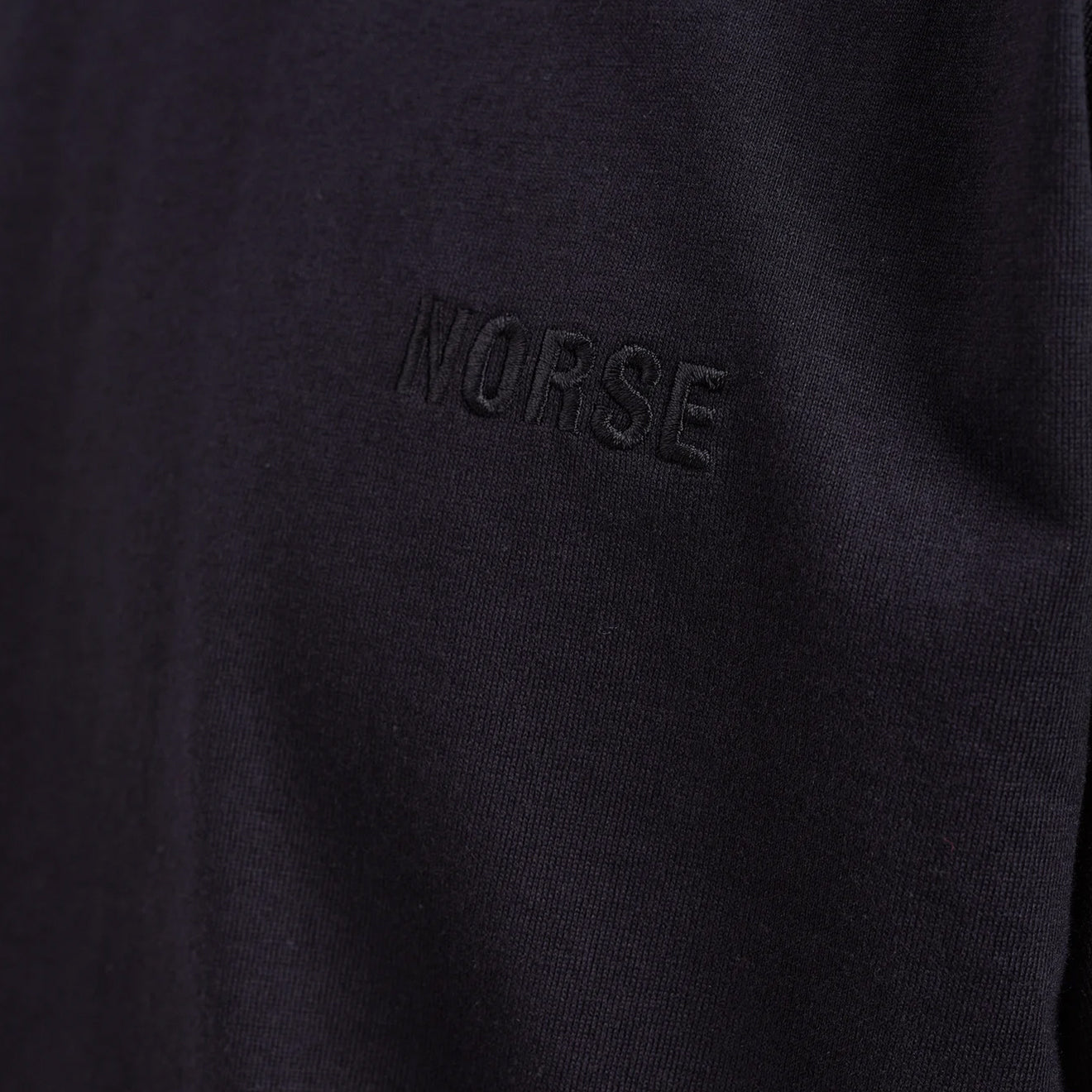 Norse Projects Johannes Organic NORSE Logo Print T-shirt Black - Parasol Store
