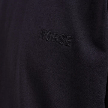 Norse Projects Johannes Organic NORSE Logo Print T-shirt Black - Parasol Store