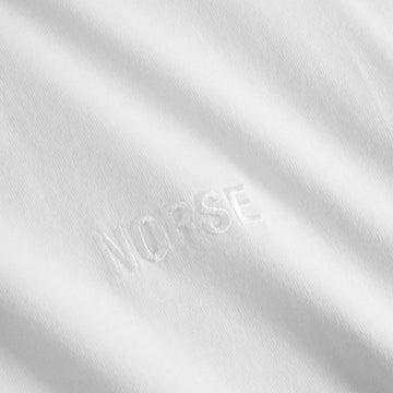Norse Projects Johannes Organic NORSE Logo Print T-shirt White - Parasol Store