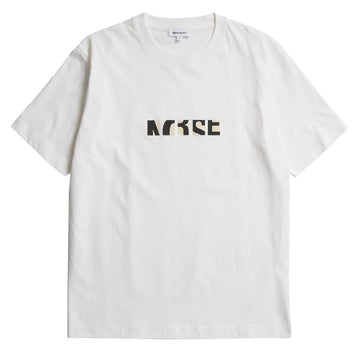 Norse Projects Johannes Organic NORSE Zoom Print T-shirt White - Parasol Store