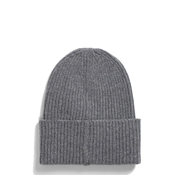 Norse Projects Merino Lambswool Rib N Logo Beanie Grey Melange Norse Projects