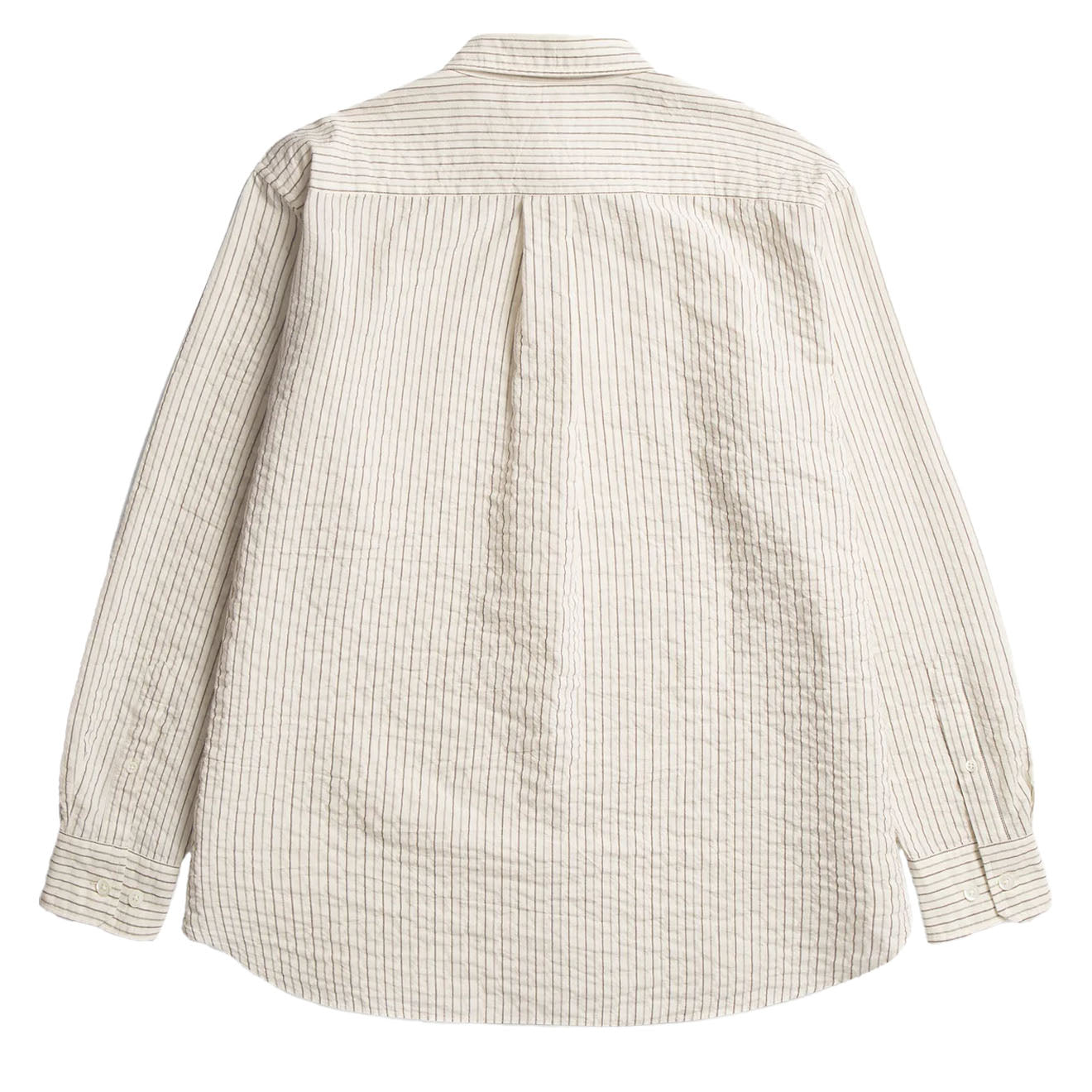 Norse Projects Mo Oversized Striped Shirt Chestnut - Parasol Store