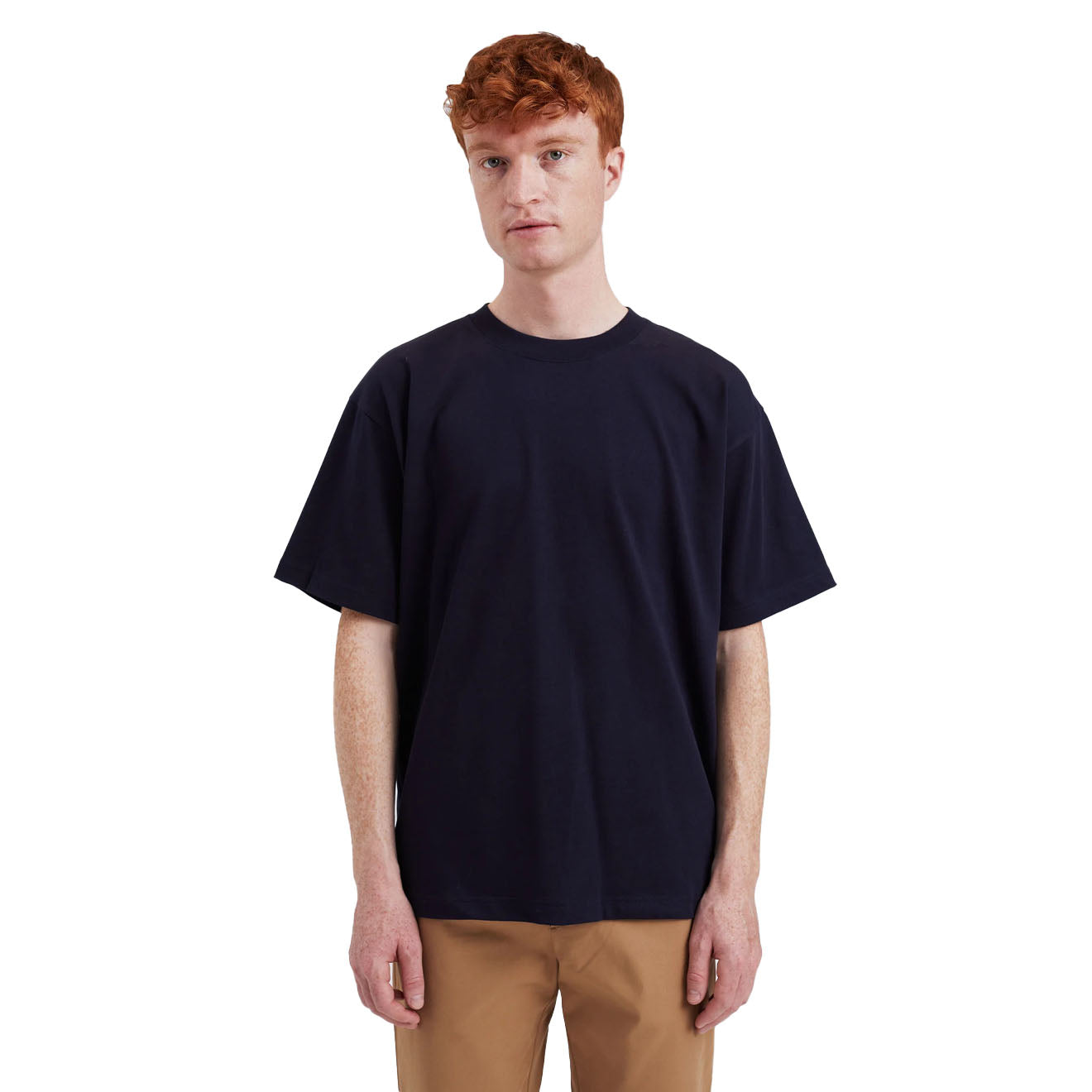 Norse Projects Norse Standard Heavy Loose T-shirt Dark Navy - Parasol Store