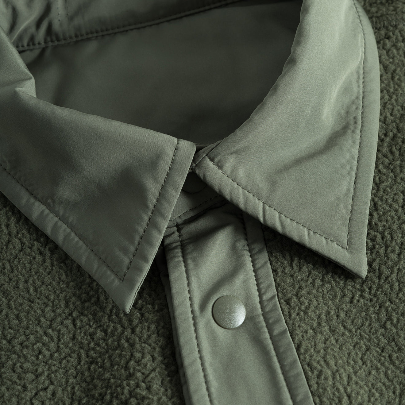 Norse Projects Ulrik Reversible Fleece Overshirt Ivy Green - Parasol Store