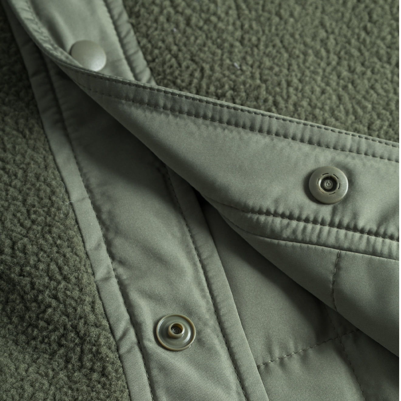 Norse Projects Ulrik Reversible Fleece Overshirt Ivy Green - Parasol Store