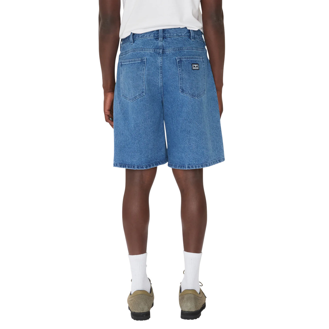 Obey Bigwig Denim Carpenter Short Light Indigo - Parasol Store