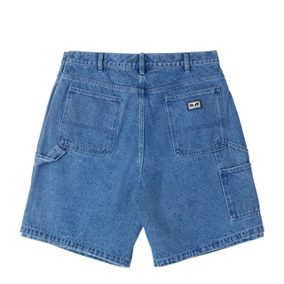 Obey Bigwig Denim Carpenter Short Light Indigo - Parasol Store