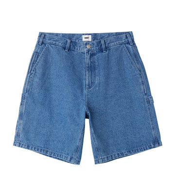 Obey Bigwig Denim Carpenter Short Light Indigo - Parasol Store