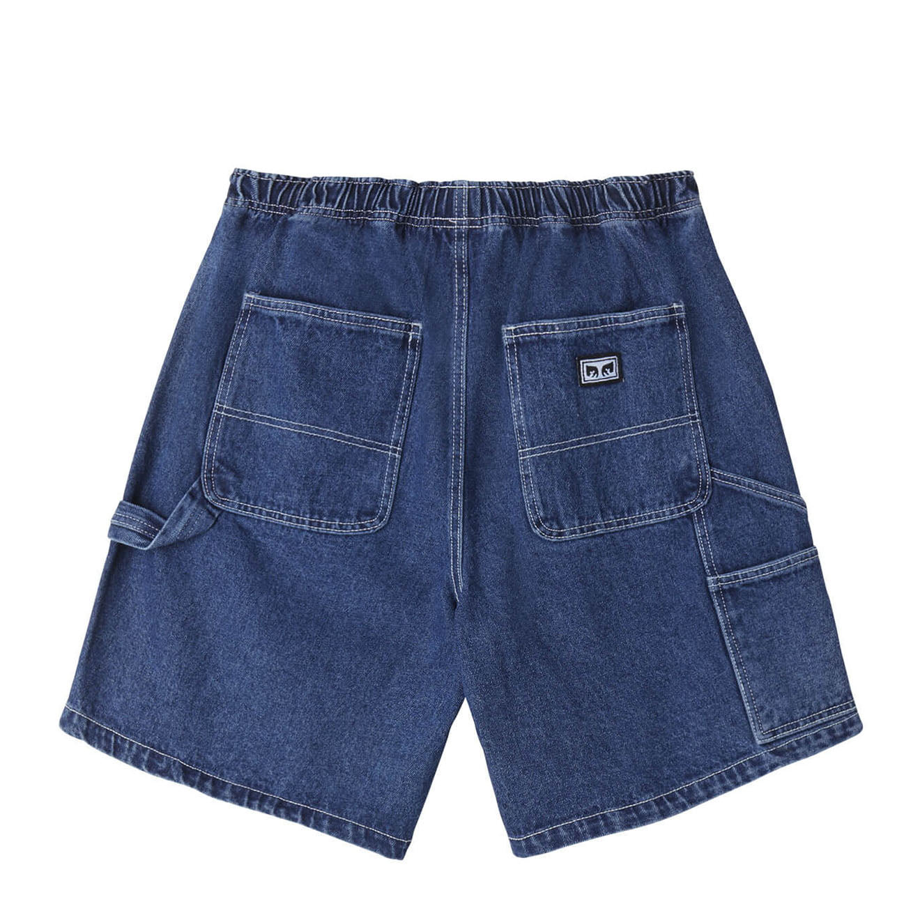 Obey Easy Denim Carpenter Short Stone Wash Indigo - Parasol Store