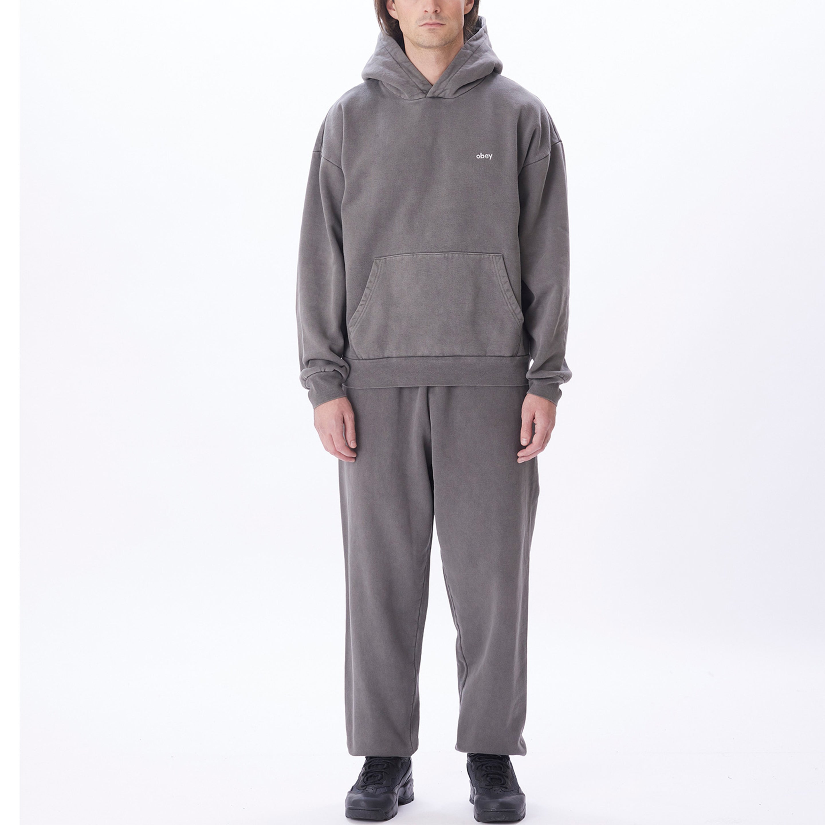Obey Lowercase Pigment Hood Pigment Digital Black