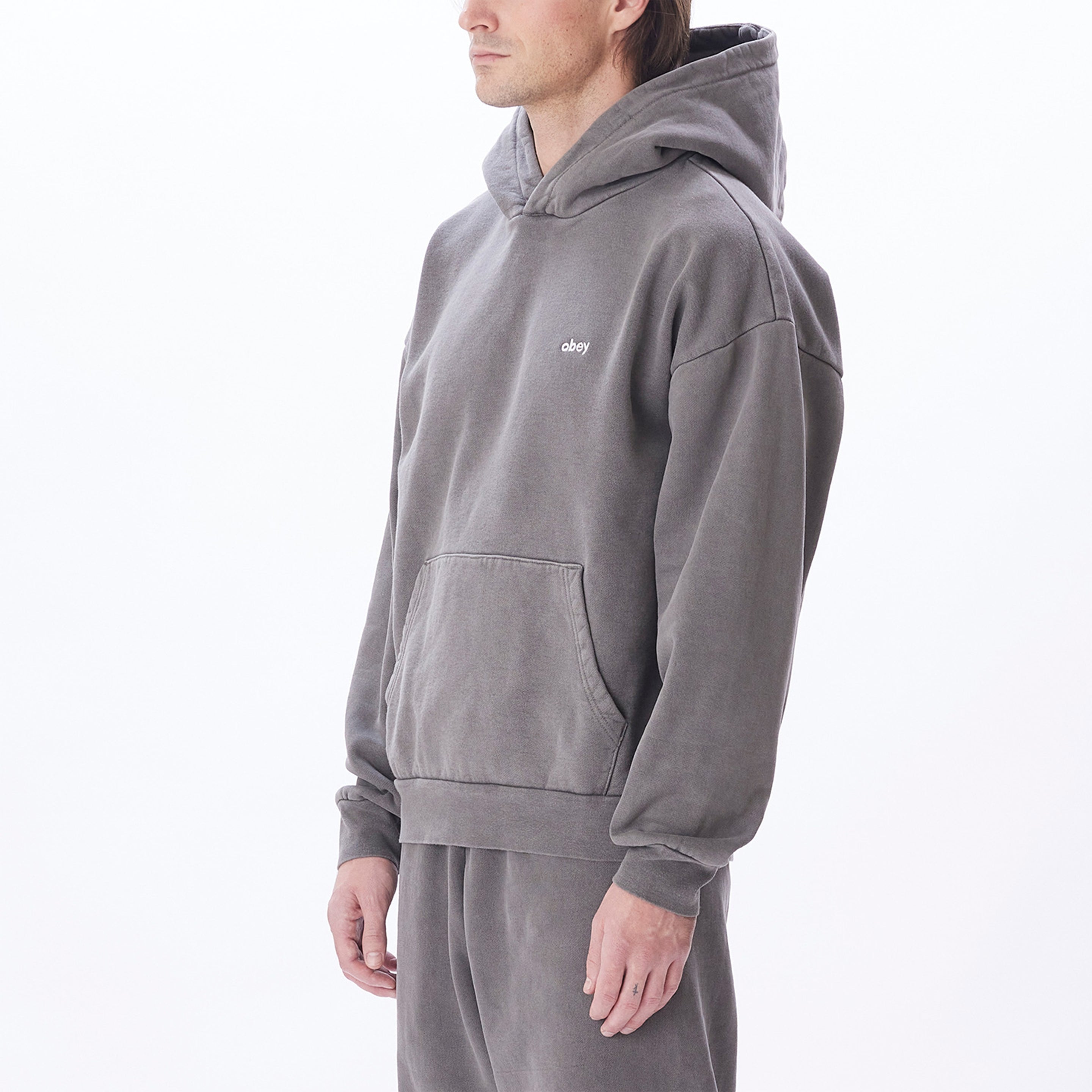 Obey Lowercase Pigment Hood Pigment Digital Black