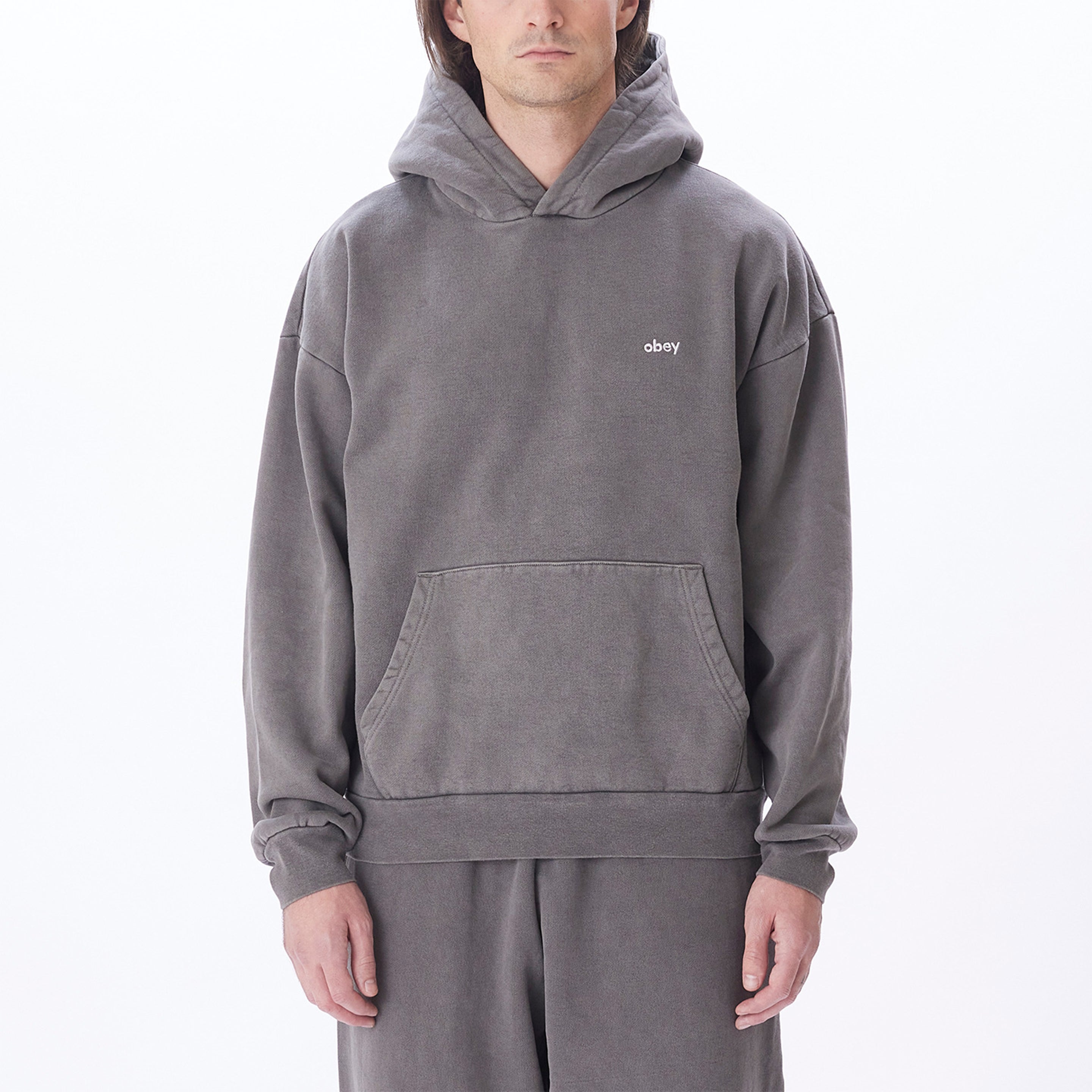 Obey Lowercase Pigment Hood Pigment Digital Black