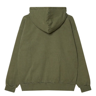 Obey Lowercase Pigment Zip Hood Pigment Deep Lichen Green - Parasol Store