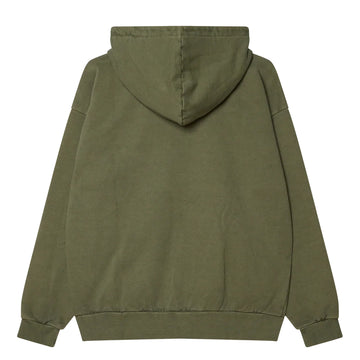Obey Lowercase Pigment Zip Hood Pigment Deep Lichen Green - Parasol Store