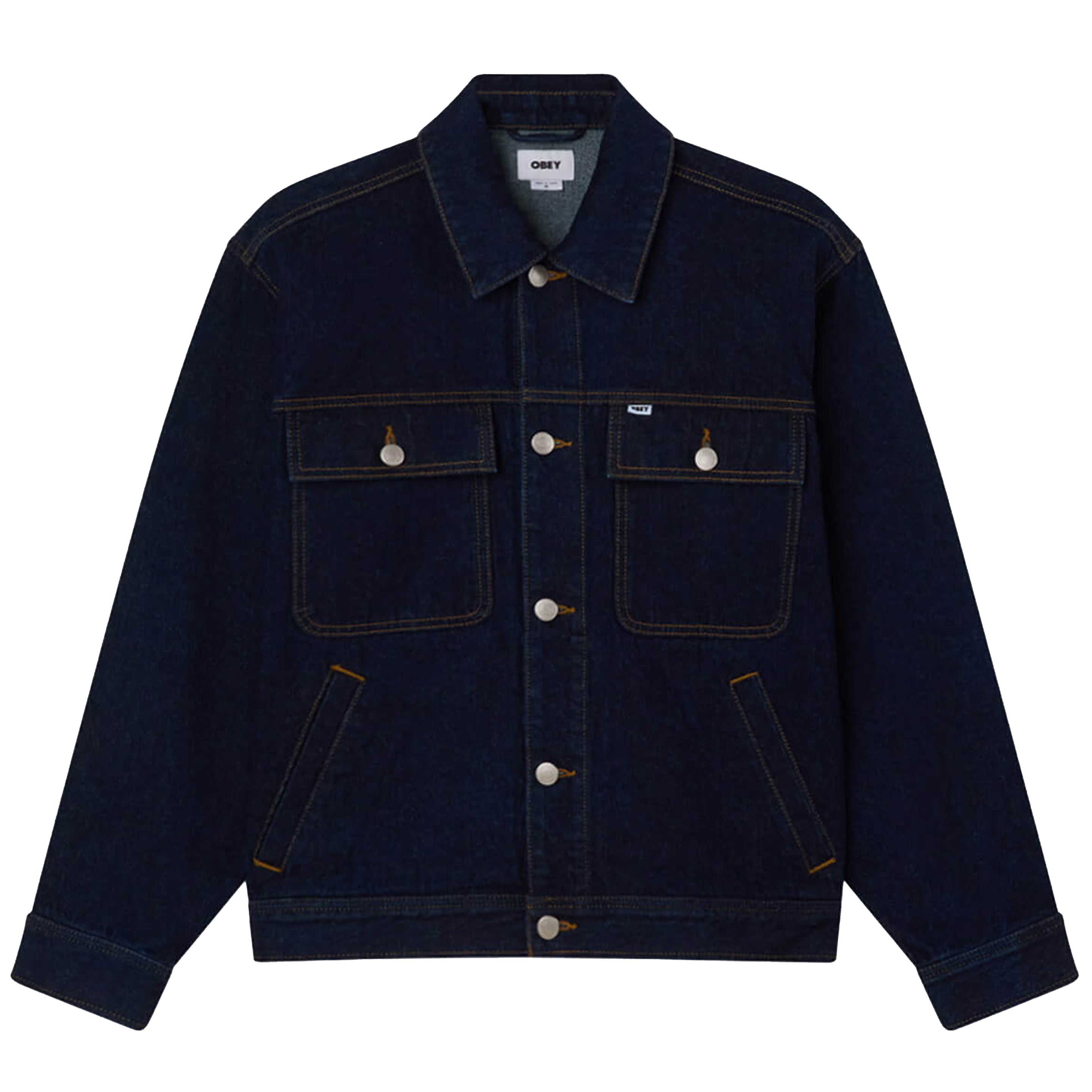 Obey Opena Jacket Rinse Indigo