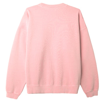 Obey Pigment Collegiate Extra Heavy Crew Pigment Pink Shell - Parasol Store