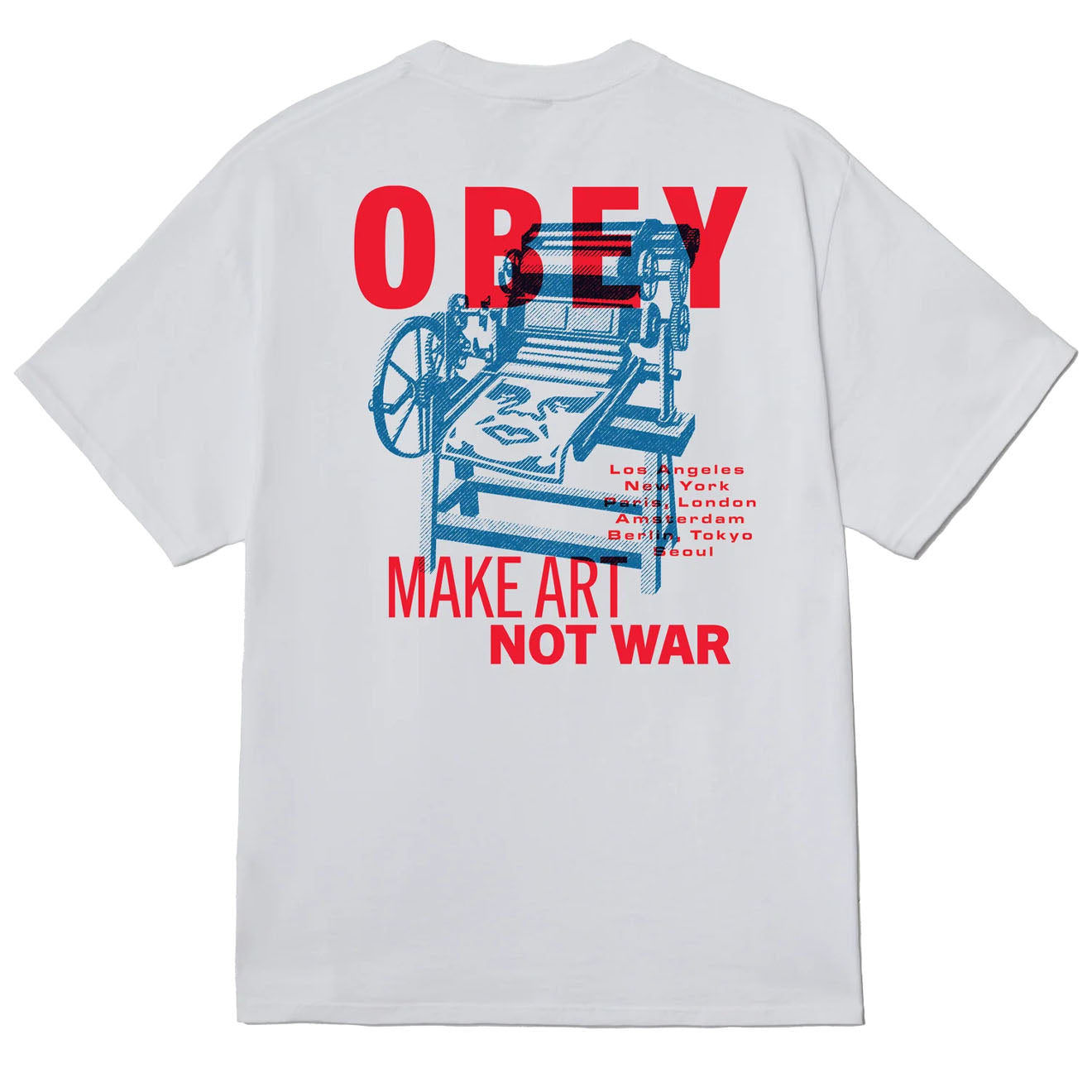 Obey Printing Press Make Art White - Parasol Store