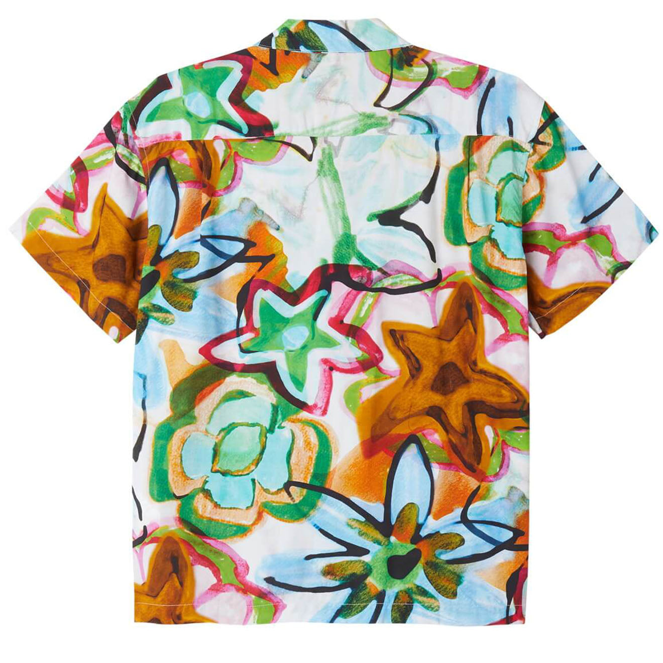 Obey Requiem Woven S/S Shirt Golden Brown Multi - Parasol Store