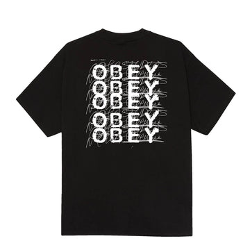 Obey Scribble S/S Tee Black - Parasol Store