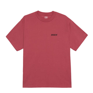 Obey Scribble S/S Tee Mineral Red - Parasol Store