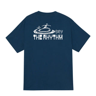Obey The Rhythm S/S Tee Harbor Blue - Parasol Store