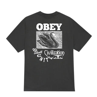 Obey Civilization S/S Tee Vintage Black - Parasol Store