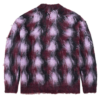 Obey Womens Amoeba Cardigan Berry Multi - Parasol Store