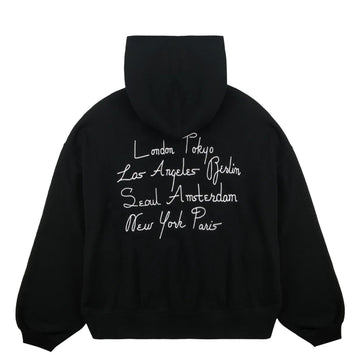 Obey Womens Cities Cropped Hood Black - Parasol Store