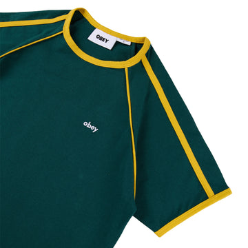 Obey Womens Diversion Raglan Tee S/S Forest - Parasol Store