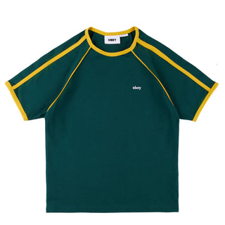 Obey Womens Diversion Raglan Tee S/S Forest - Parasol Store